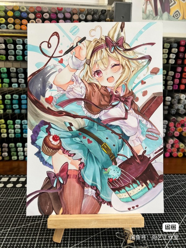 XiangYi's Japanese anime girls Hot Sexy Hand drawing with marker